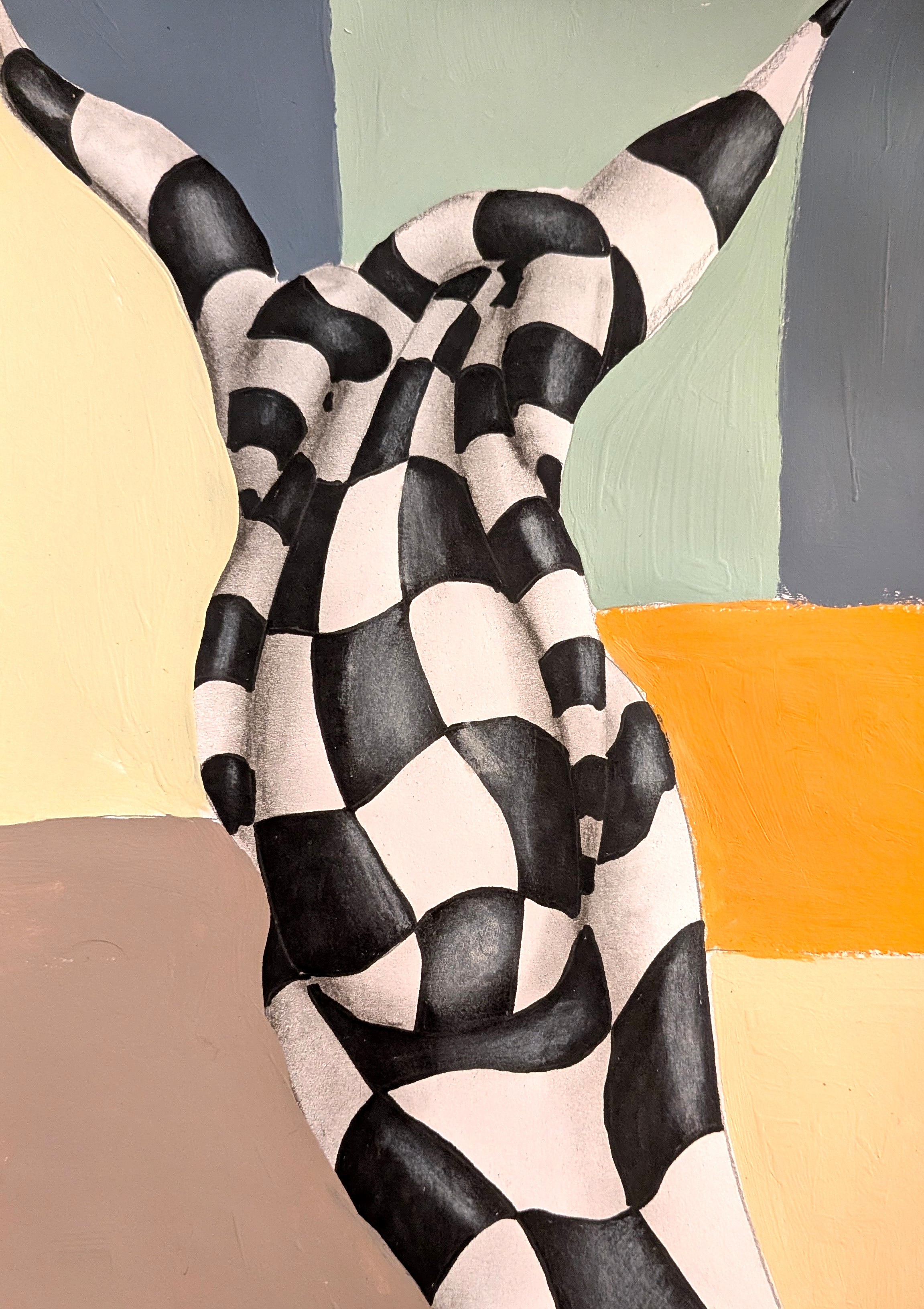 Checkmate Body, opera di Massimo Castronuovo, 21 × 30 cm