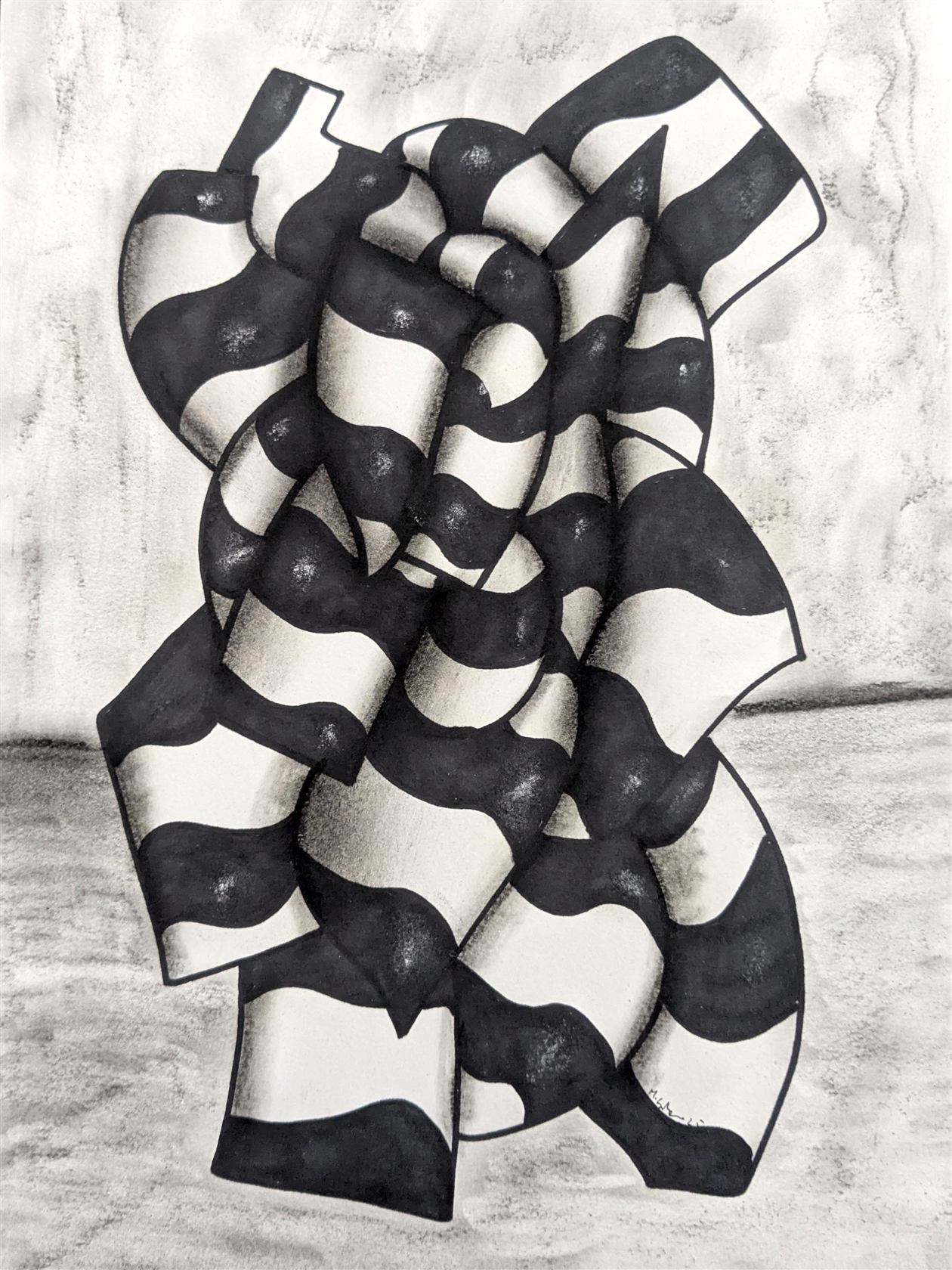 Scultura monocromatica fotografata I
