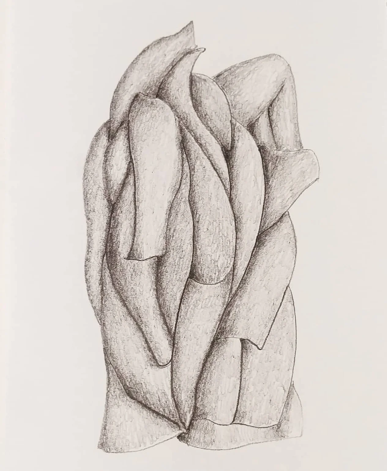 Forma fluida a carboncino II