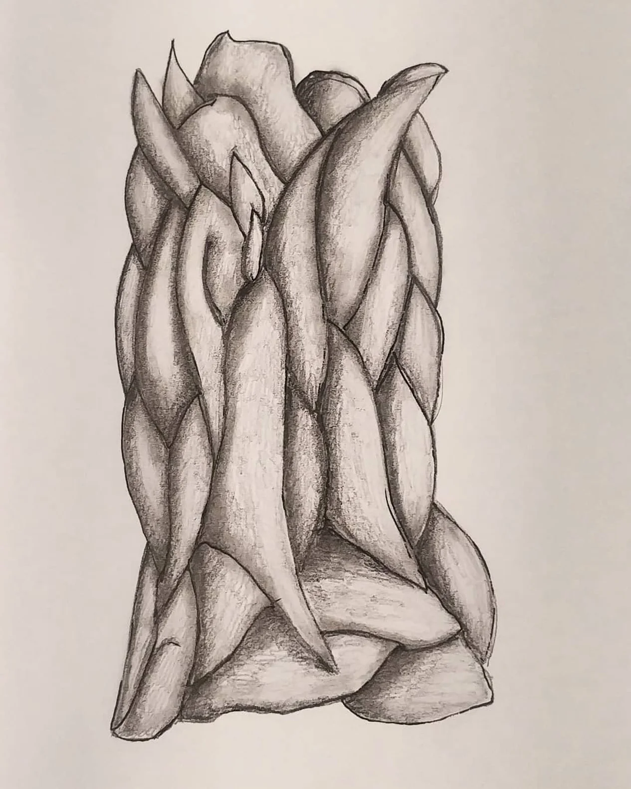 Composizione verticale a grafite IV
