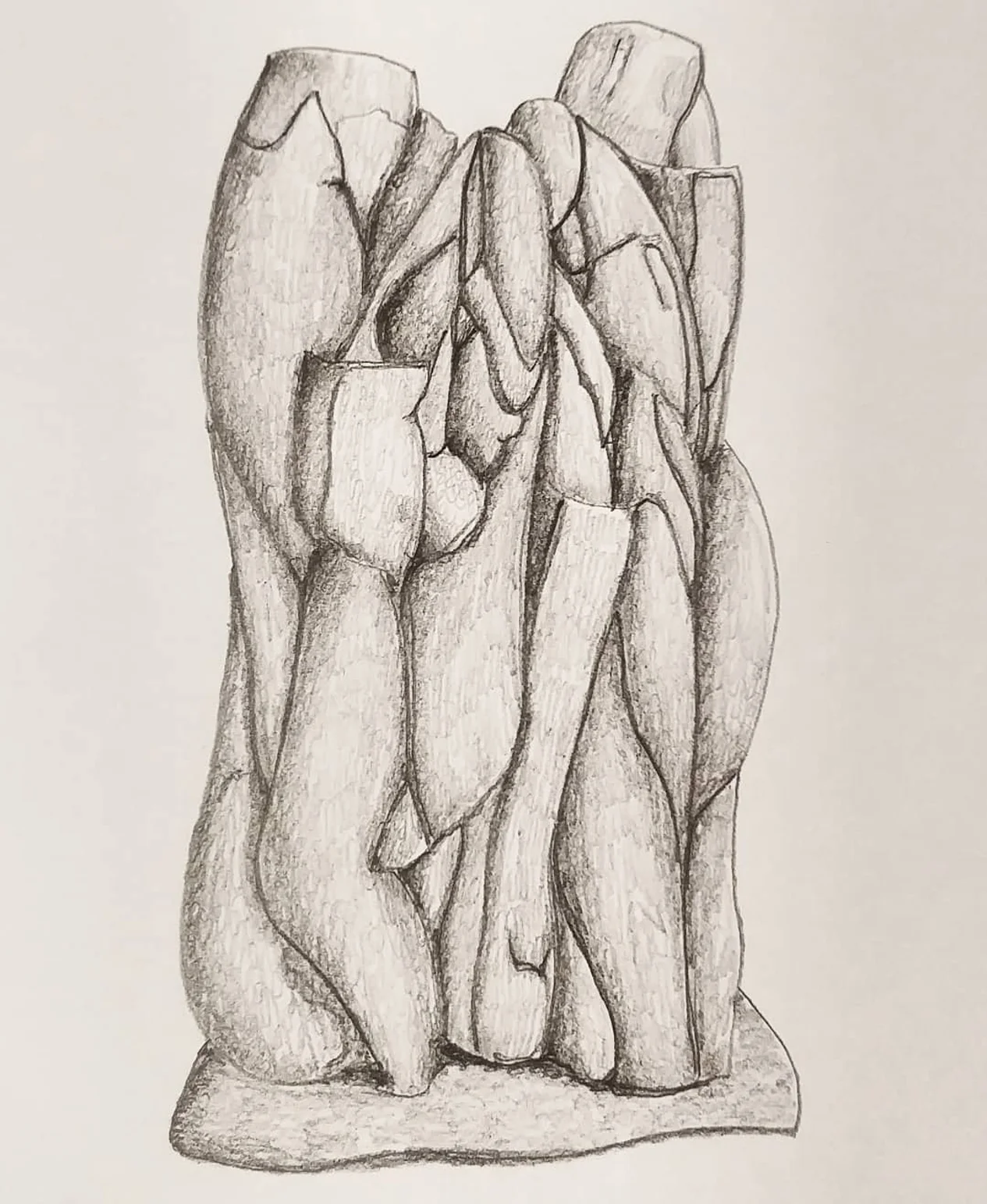 Disegno monocromatico di Massimo Castronuovo I