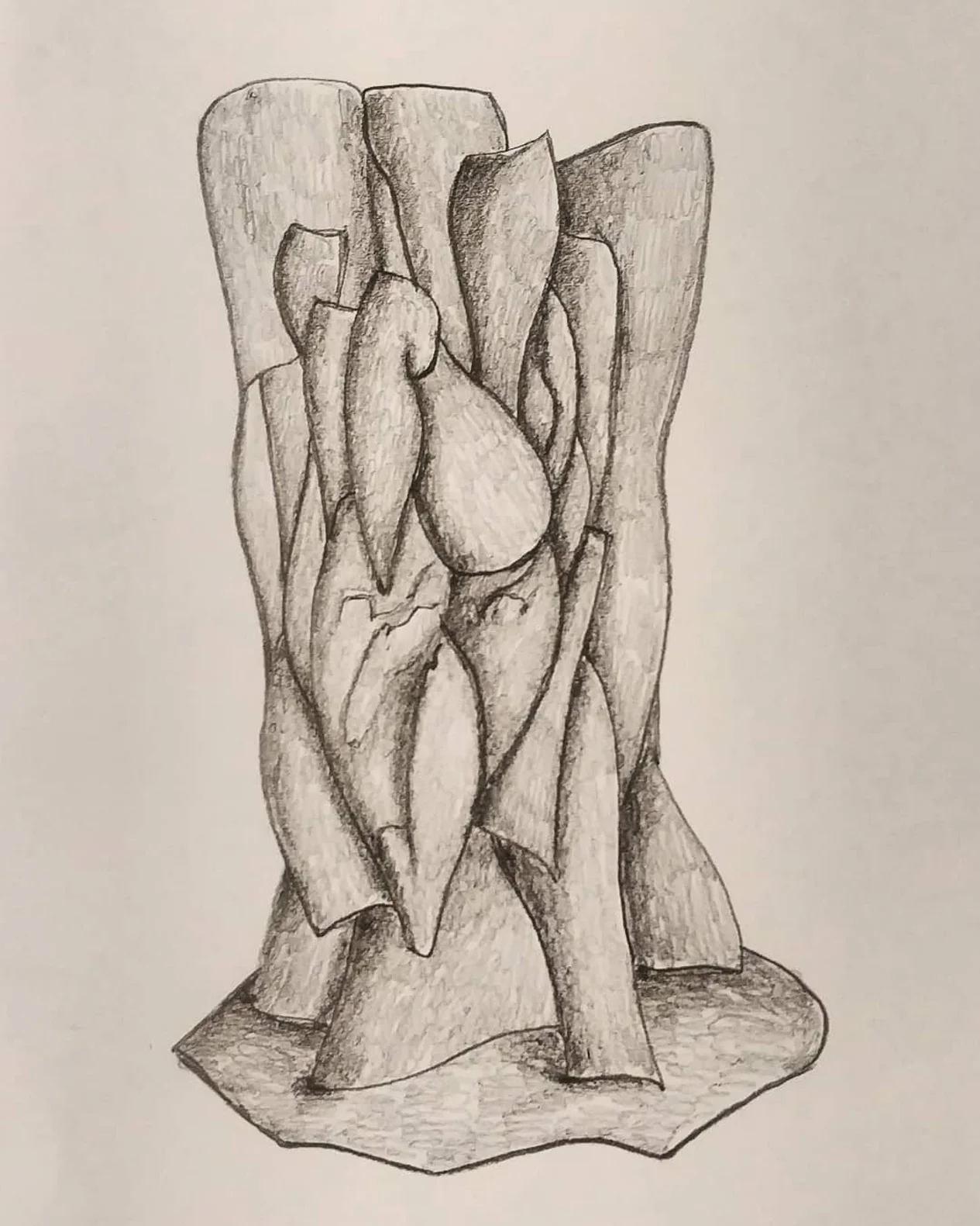Disegno monocromatico di Massimo Castronuovo II