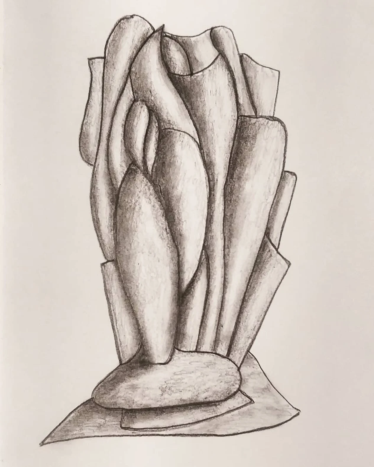 Disegno monocromatico di Massimo Castronuovo IX